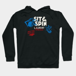 Retro Vintage Sit and Spin Laundry Seattle Hoodie